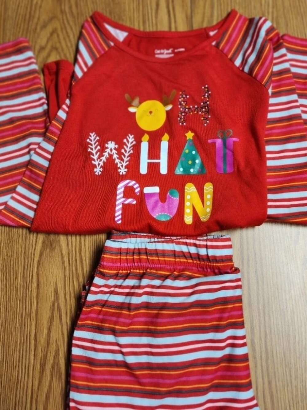 Cat & Jack Kids Sz XL (14/16) Unisex Holiday Pajamas Set.